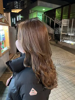 ロング カラー 【髪質改善/縮毛矯正 /カラー】ホサカのヘアスタイル