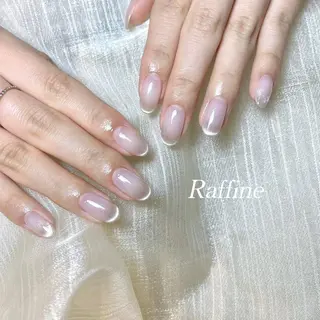 ネイル RAFFINE 月🦋🩵のネイルデザイン
