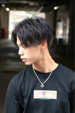 パーマ メンズ 天王寺 メンズ専門、北本未来のヘアスタイル