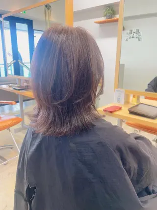 ミディアム 藤本 静香のヘアスタイル