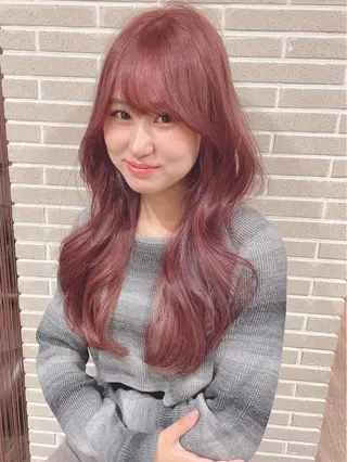 セミロング カラー 大人可愛い/レイヤー /ブリーチ/溝口誠二のヘアスタイル