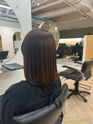 ミディアム カラー ベージュカラー 新潟/万代/井上佑のヘアスタイル