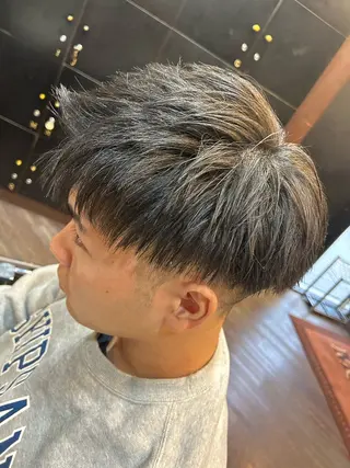 ショート メンズ 大阪/梅田/シャドウ パーマ/ノボリユウタのヘアスタイル