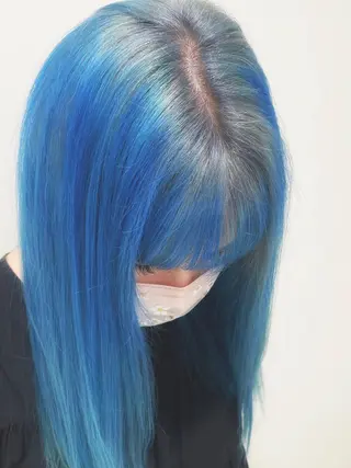 セミロング カラー メンズパーマ 本多のヘアスタイル