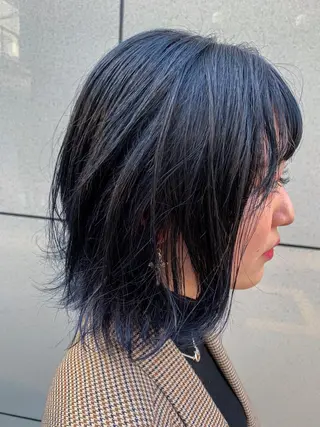 ミディアム カラー 渋谷ブリーチカラー 韓国ヘアyuikoのヘアスタイル