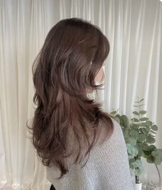 ロング カラー JUNO韓国ヘア MIAN.⋆𝜗𝜚のヘアスタイル