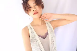ショート 顔周りデザイン/ ママ美容師/濱ほのかのヘアスタイル