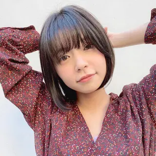 ミディアム カラー 寺山 佳貴のヘアスタイル