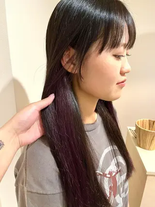 ロング カラー ショート/ボブ/透明 感カラー/高橋あみのヘアスタイル