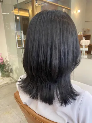 ミディアム 🌻花屋併設🌻濱 幸帆のヘアスタイル