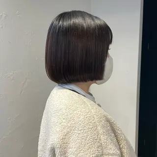 ミディアム mina / 透明感ベージュカラーのヘアスタイル