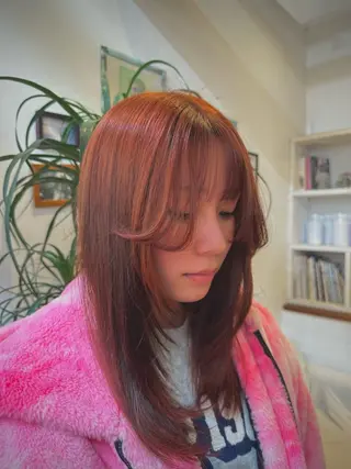 ミディアム カラー KAKERU/ボブ/ ショート/パーマ🌱のヘアスタイル