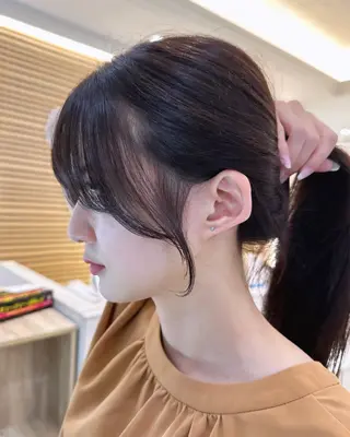セミロング カラー 韓国風/顔周りカット /髪質改善RYOTAのヘアスタイル