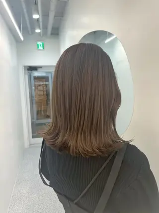 ミディアム カラー 韓国ヘア☁️ mitsukiのヘアスタイル