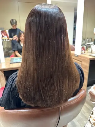 セミロング 岡田 遥希のヘアスタイル