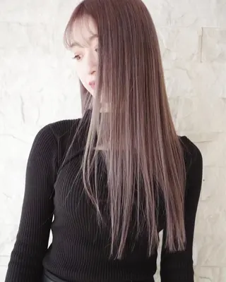 セミロング カラー suvvy hairsalonのヘアスタイル