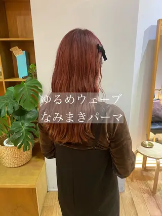セミロング なみまきパーマ/ボブ パーマ🌼杉田 萌恵のヘアスタイル