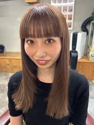 ロング カラー BRUNTJET所属・MAEDA MADOKAのヘアスタイル