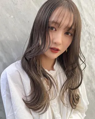 ミディアム カラー ヘアアレンジ 韓国/髪質改善💘 櫻井かれんのヘアスタイル