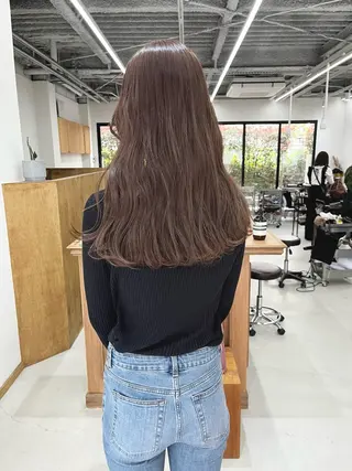 ロング カラー ヘアアレンジ esu 心斎橋店所属・ena/ブリーチなし 心斎橋・ベージュ🎀のヘアスタイル