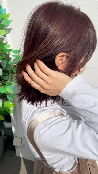 ミディアム カラー Agu hair act 姫路駅前おみぞ筋店所属・カワモト ソウタのヘアスタイル