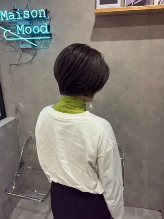 ショート カラー 長谷川 湧のヘアスタイル