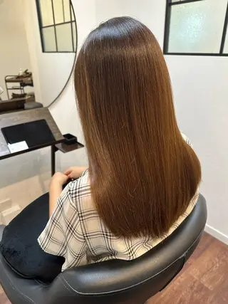 ロング @Hair 新小岩店所属・新小岩美容室 @Hairモデル募集のヘアスタイル