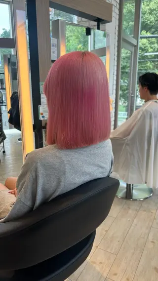 ミディアム miyu/ボブ/ 透明感カラー/栄のヘアスタイル