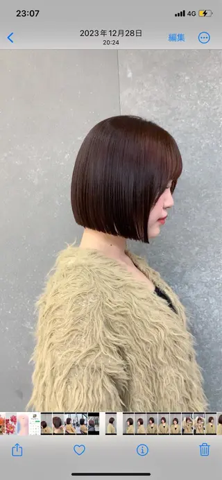 ショート 伊 杏のヘアスタイル
