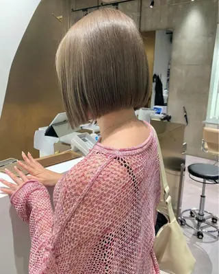 ショート mina🪐立川駅/ レイヤー/ボブのヘアスタイル
