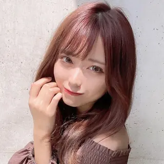 ミディアム カラー パーマ モテ髪×トレンド💕 小顔レイヤー 金井のヘアスタイル