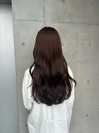 ロング カラー ヘアアレンジ 🍎艶モテカラー🍉 カリンのヘアスタイル