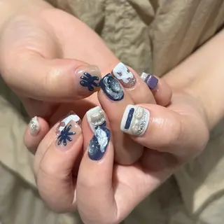 ネイル hinako /個性派ニュアンスのネイルデザイン