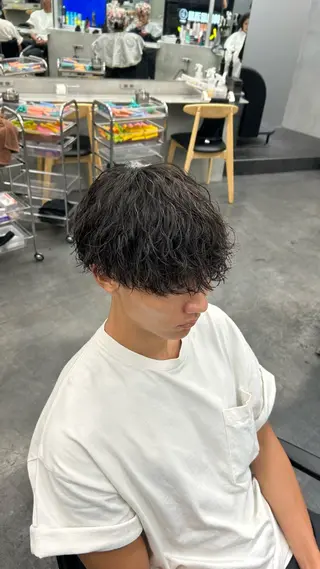 パーマ メンズ 藤平海音/fifth PARKのヘアスタイル