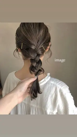 ミディアム カラー ヘアアレンジ DIFINOaoyama所属・🎧ayaka/ボブ /透明感カラー🩵のヘアスタイル