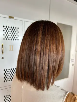 ミディアム 透明感カラー 暖色shihoのヘアスタイル