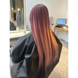 ロング 韓国ヘア×ハイトーン AYA💫のヘアスタイル