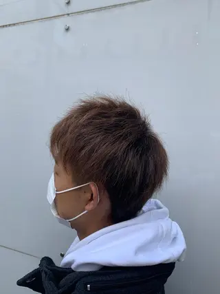 カラー メンズ 田中 陵のヘアスタイル