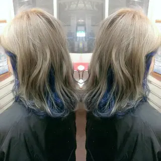 ミディアム カラー 植田 /エクステ /ブリーチ/髪質改善のヘアスタイル