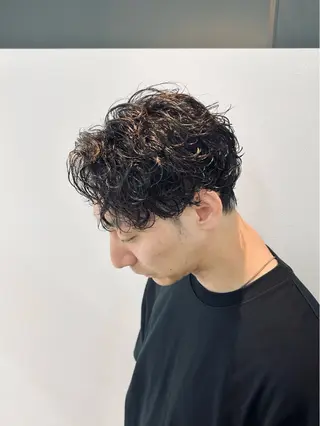 ミディアム パーマ メンズ 🏁メンズパーマ/ RYOYAのヘアスタイル