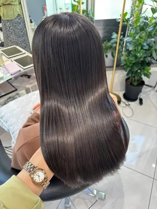 ロング カラー Sakuraෆ˚* 艶カラー×まつパ💖のヘアスタイル