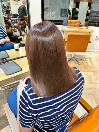 ミディアム ✨️縮毛矯正✨️ 髪質改善✨️カノンのヘアスタイル