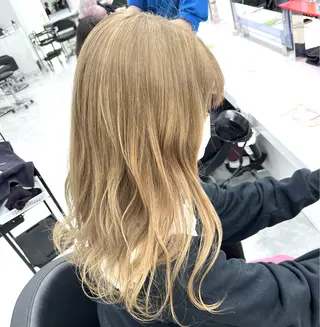 カラー 💗ツヤ髪💗透け感 💗ブリーチなし💗のヘアスタイル