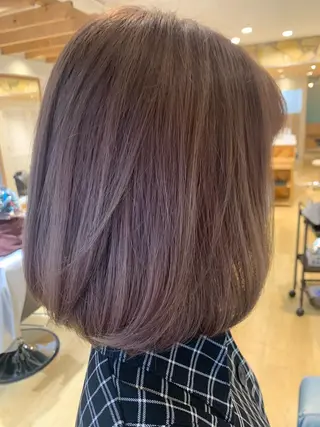 ミディアム 渋谷ハイトーン/ デザインカラー阿部のヘアスタイル