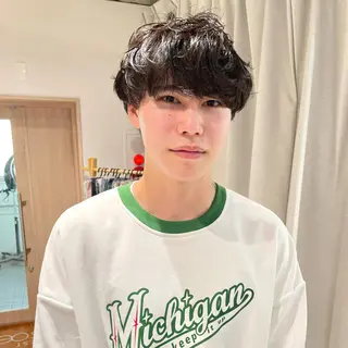 パーマ メンズ メンズ指名no'1 佐藤　亘のヘアスタイル