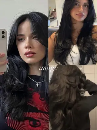 ロング Loom by Sea 新宿所属・レイヤー/艶髪/ セット/KAEDEのヘアスタイル