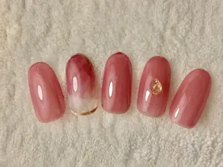 ネイル うる艶♡透明感ネイル Rirashiaのネイルデザイン