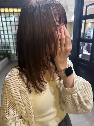 ミディアム yukie🌷 /暖色🍒梅田サロンのヘアスタイル