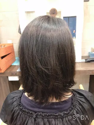 ミディアム 髪質改善 カラーJILLのヘアスタイル