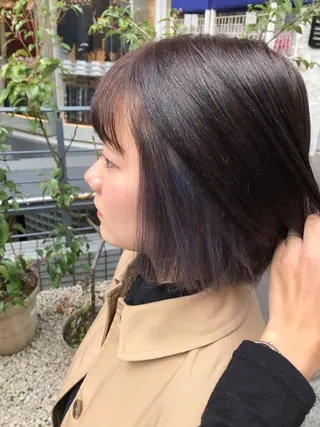 ミディアム カラー パーマ ヘアアレンジ メンズ キッズ マツエク・マツパ サロウィン柏所属・神山 昌子のヘアスタイル